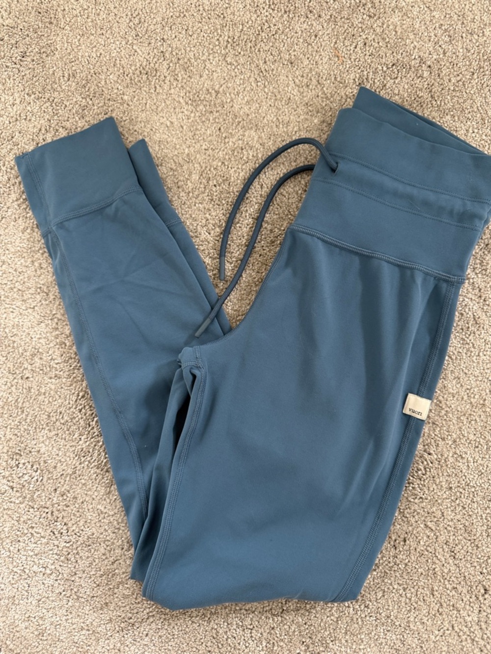 Vuori blue Leggings with Drawstring Waist